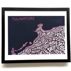 Mullaghmore Irland | 10 in x 8 in Kartendruck