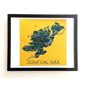 Mapa del club Donegal GAA / Mapa de 25 x 20 cm