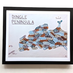 Kaarten schiereiland Dingle | 10 x 8 inch