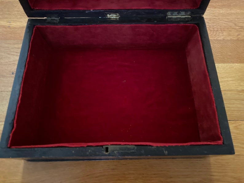 Antique Rosewood Jewelry Sewing Box