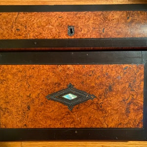 Antique Writing Box Slope with Quill Pen