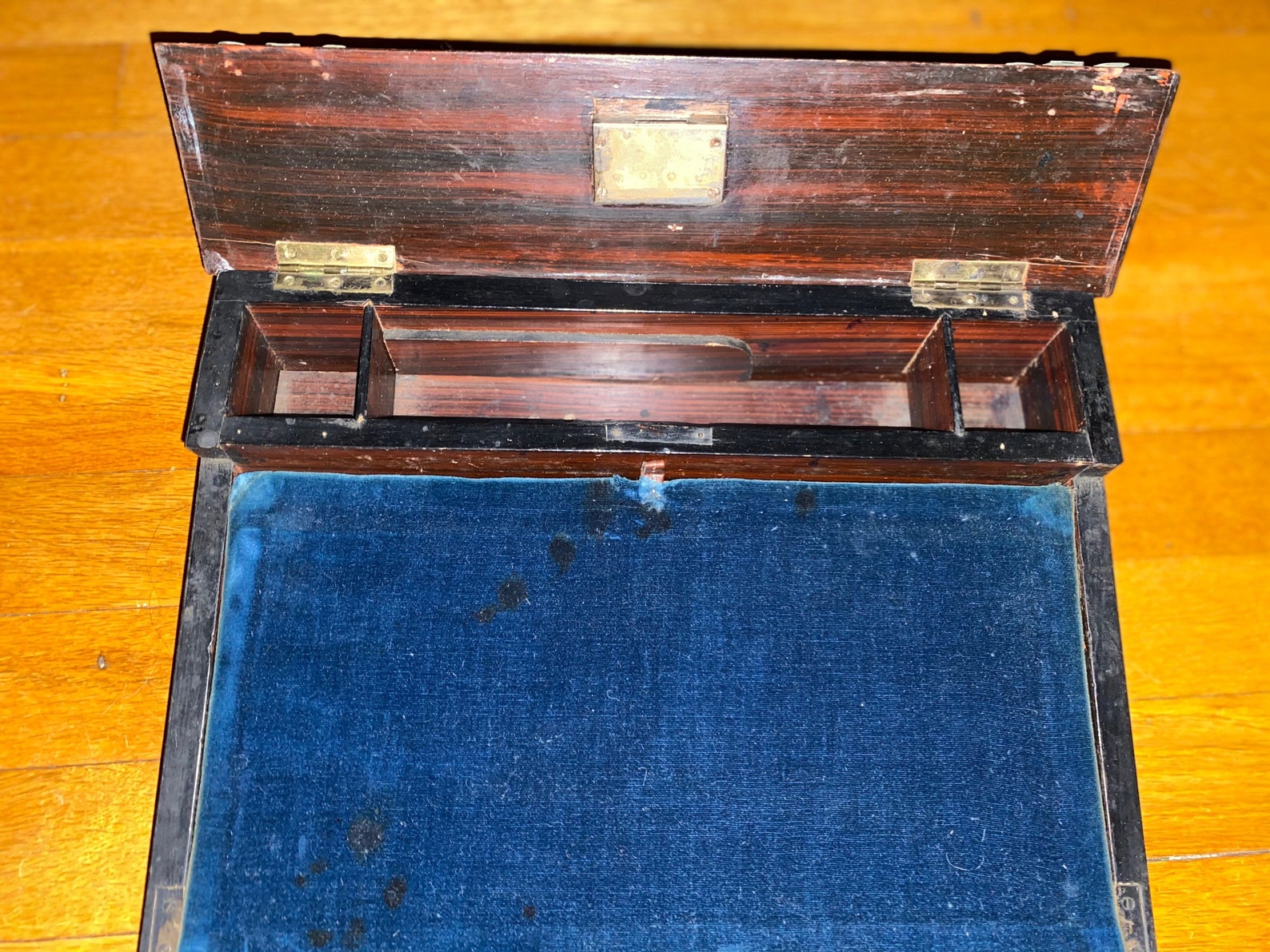 Antique English Lap Desk With Metal Decorations Accents - Etsy