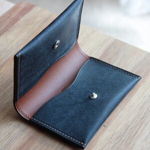 Tarjetero Pueblo de piel. Cartera de regalo