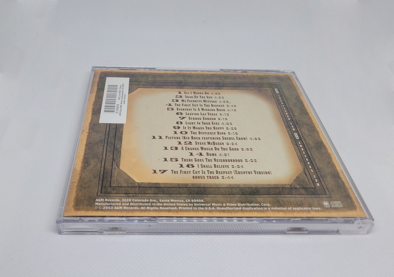 Sheryl Crow the Very Best of Music CD - Etsy
