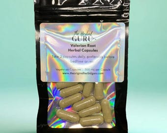 Organic Valerian Root Capsules: Herbal Sleep Aid, Deep Relaxation