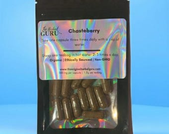 Chasteberry Herbal Capsules | Organic Vitex, Women's Health