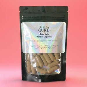 Organic GOTU KOLA Pennywort Capsules | Centella Asiatica | Dr Sebi Alkaline Herbs | Vegan | Plant based Herbal Supplements