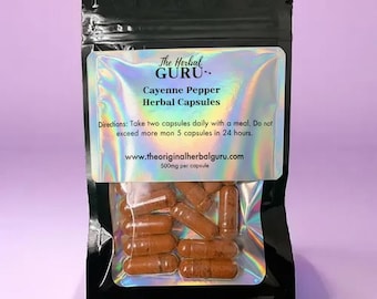 Cayenne Pepper Herbal Capsules: Organic Metabolism & Ritual Supplement
