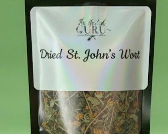 Organic St John's Wort | Small Batch Herbs Cut and Sifted Alkaline Supplement | Relaxation and Skin Relief | Hypericum Perforatum