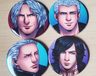 Devil May Cry 5 Cast 2.5" Buttons