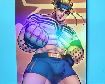 4x6 Street Fighter Holographic Art Prints
