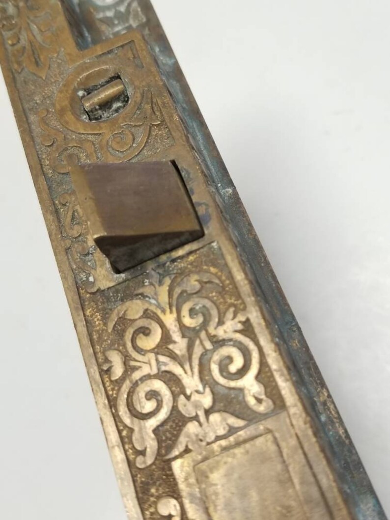 Antique Mortise Lock Ornate Door Hardware Architectural Etsy