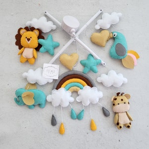 Móbile para bebê, berço móvel para bebê animal