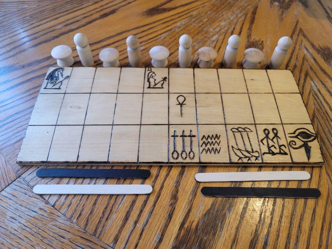 Senet Board Game Senat a Strategy and Chance Game | Etsy
