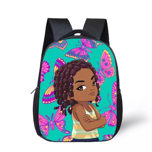 Black Girl Book Bag Black Girl Backpack Marvel Back to - Etsy