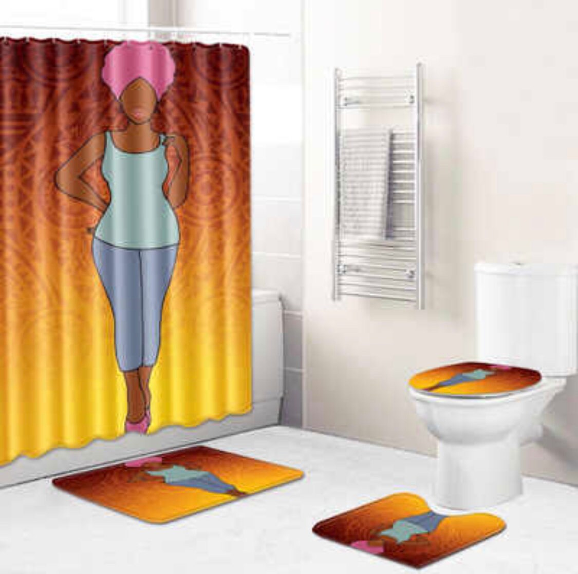 Black Girl Magic Bathroom Set Etsy