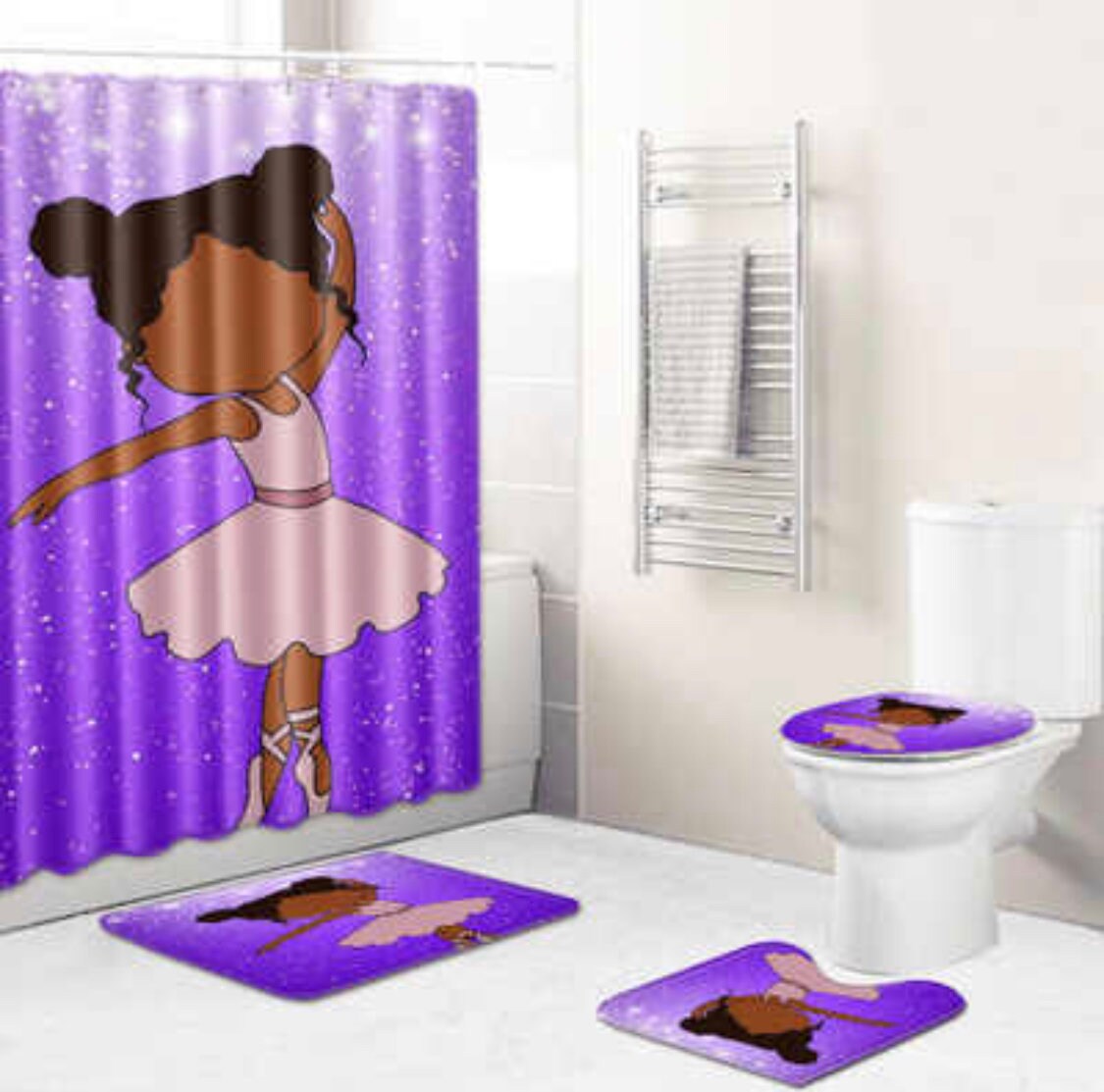 Black Girl Magic Bathroom Set Etsy
