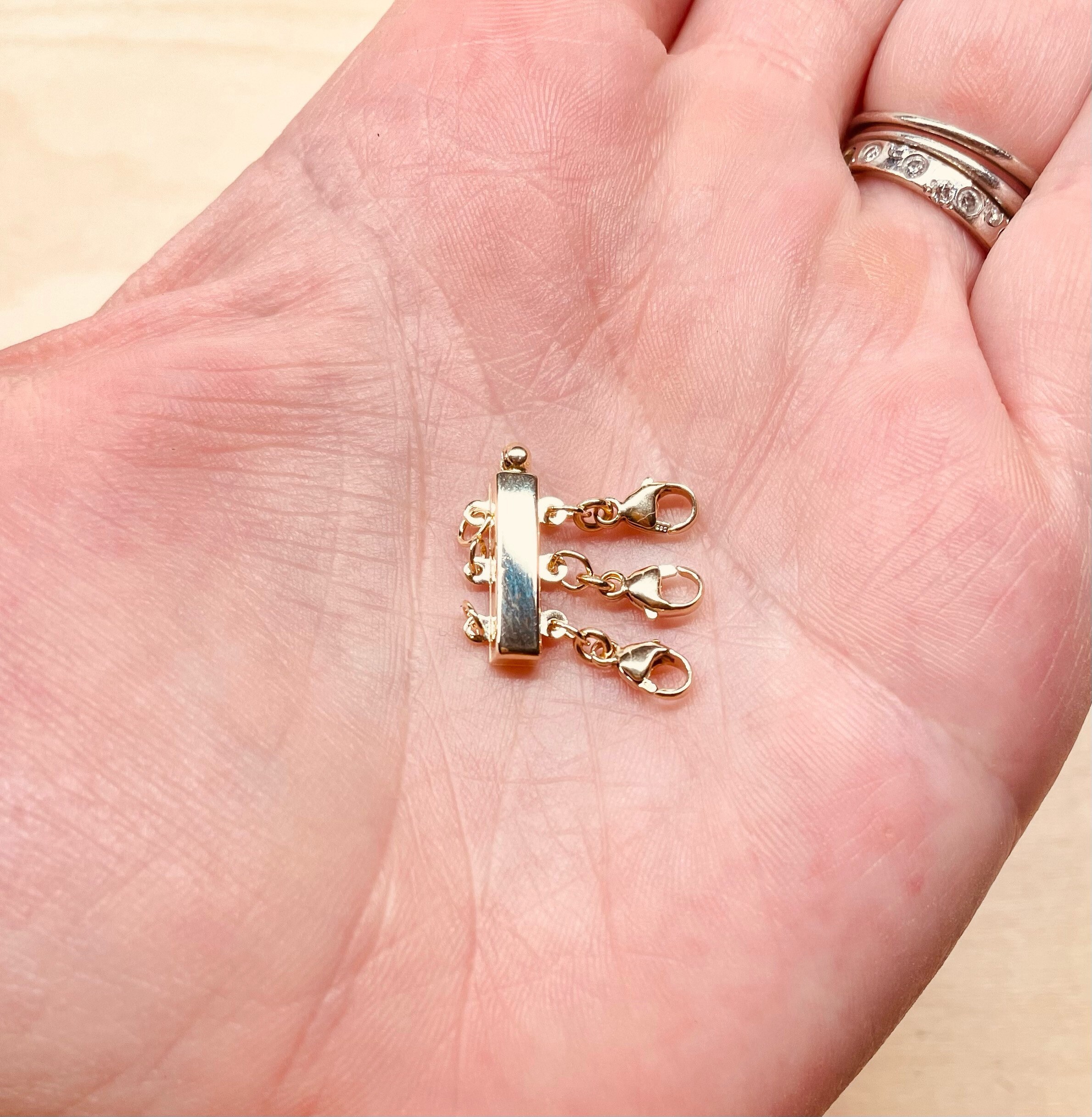 Solid 14k Necklace Spacer Solid 14k Necklace Separator Etsy