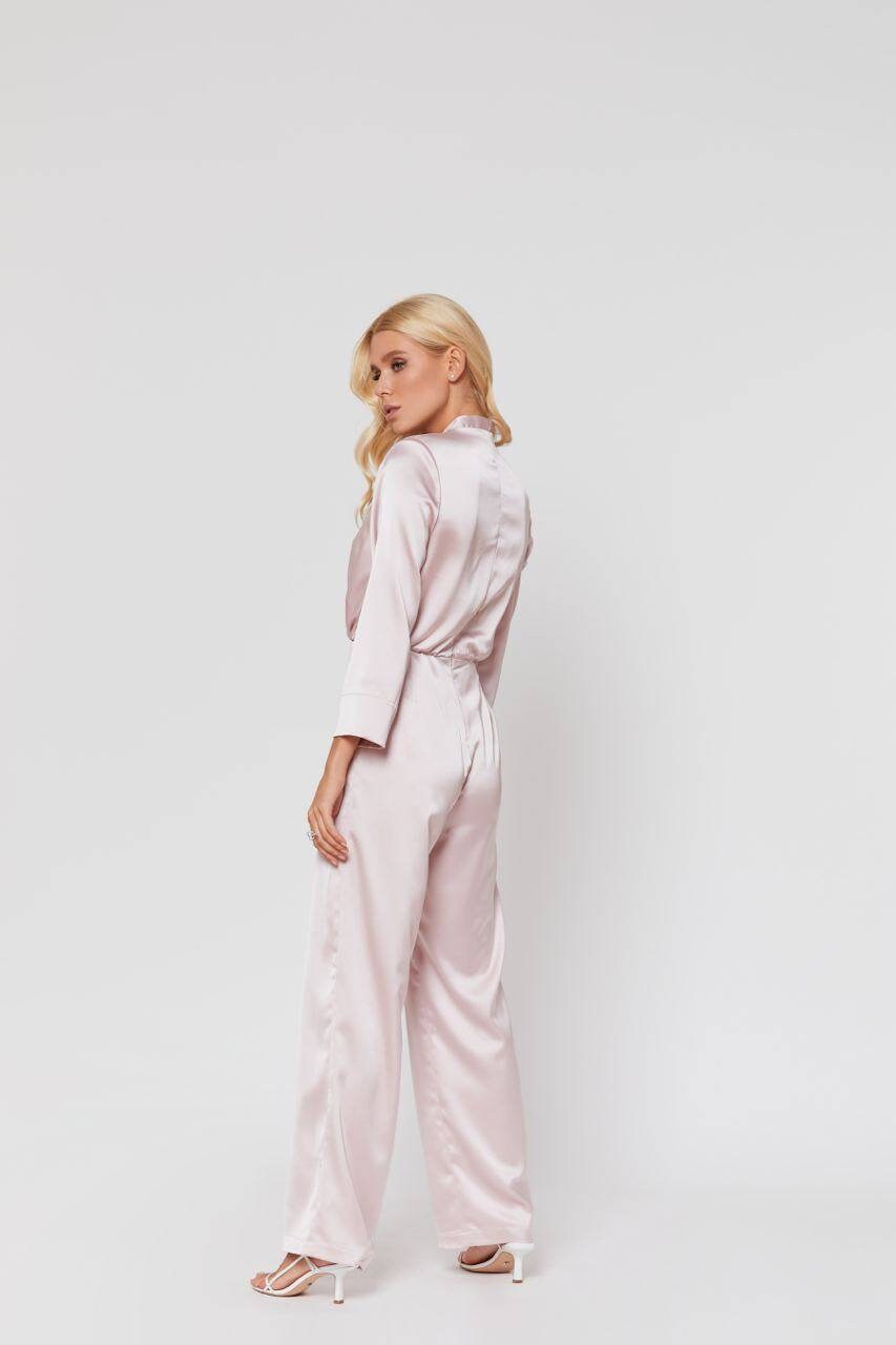 Blush wedding jumpsuit/ minimalist wedding gown/ bridesmaid Etsy