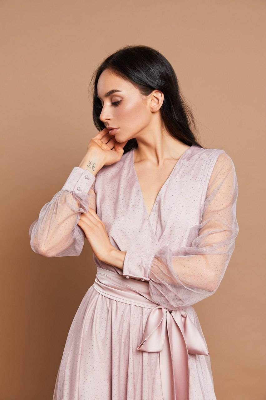 blush sparkle tulle