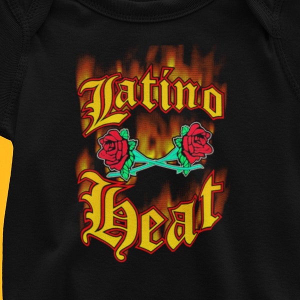 LATINO HEAT | Newborn|  Onesies | Toddler | T-shirt | wrestling | Free Shipping | Baby shower | Gift ideas | Kids shirt | Guerrero | WWE