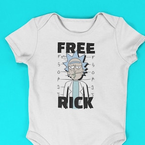 FREE RICK |  Free Shipping | Onesie | Toddler | T-shirt | Funny Shirt | Gift idea | Baby shower | Cool | Rick and Morty | adult swim | spoof