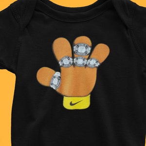 NEW* Nike Kobe Bryant LA Lakers Retirement Hands Puppet T-shirt L