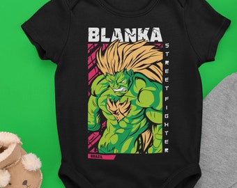 BLANKA | Free Shipping | Onesies | Toddler | T-shirts | Funny Shirts | Video game | Gift ideas | Baby shower | Cool shirt | Street Fighter