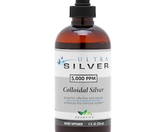 Ultrazilver colloïdaal zilver 5.000 ppm – 8 oz