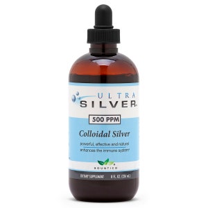 Ultra Silver True Nano Size 500 PPM Colloidal Silver 8 oz