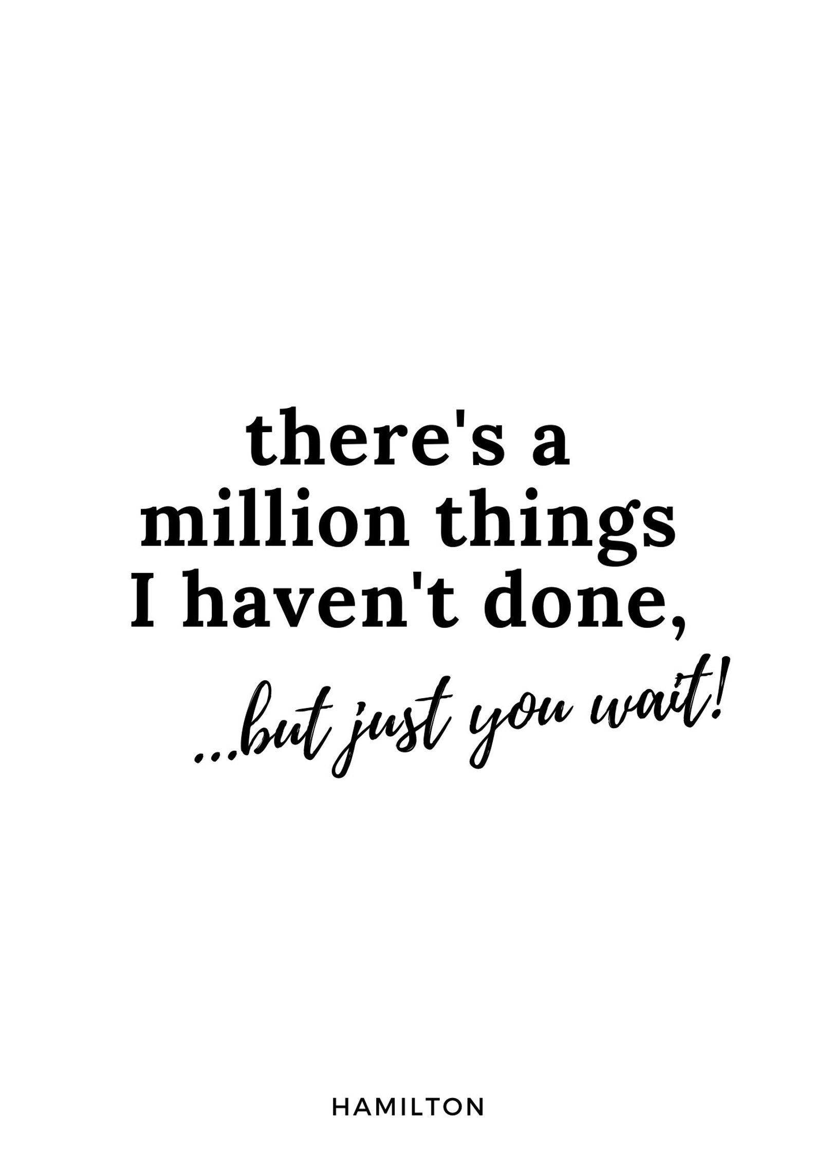 Hamilton Just You Wait Quote Printable | Etsy