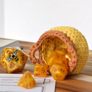 Honey Dice Basket - Dice Storage - TTRPG