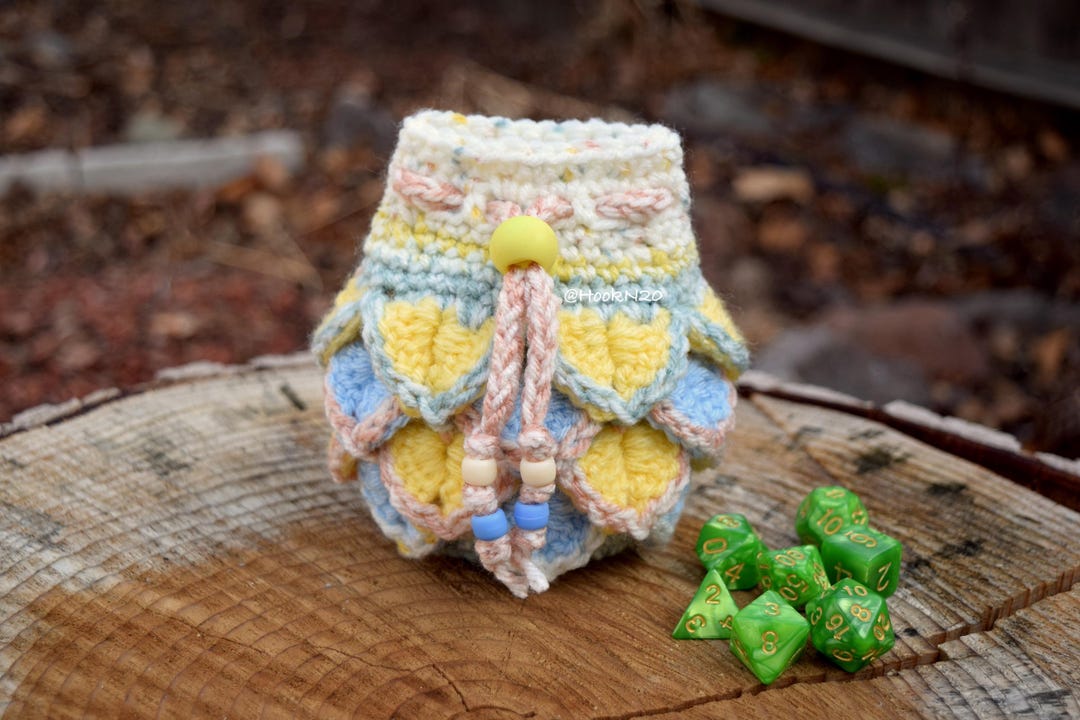 Dragon Scale Dice Bags Dragon Egg Crochet Bag Dragon Scale Dice