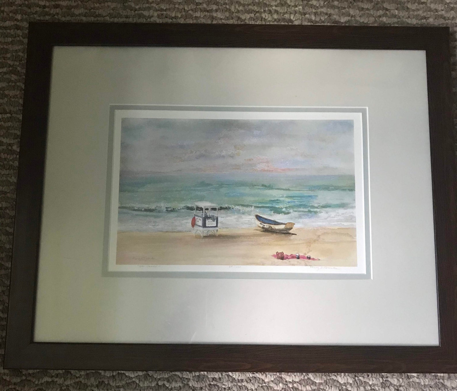 Ocean City Beach Art Poster Etsy