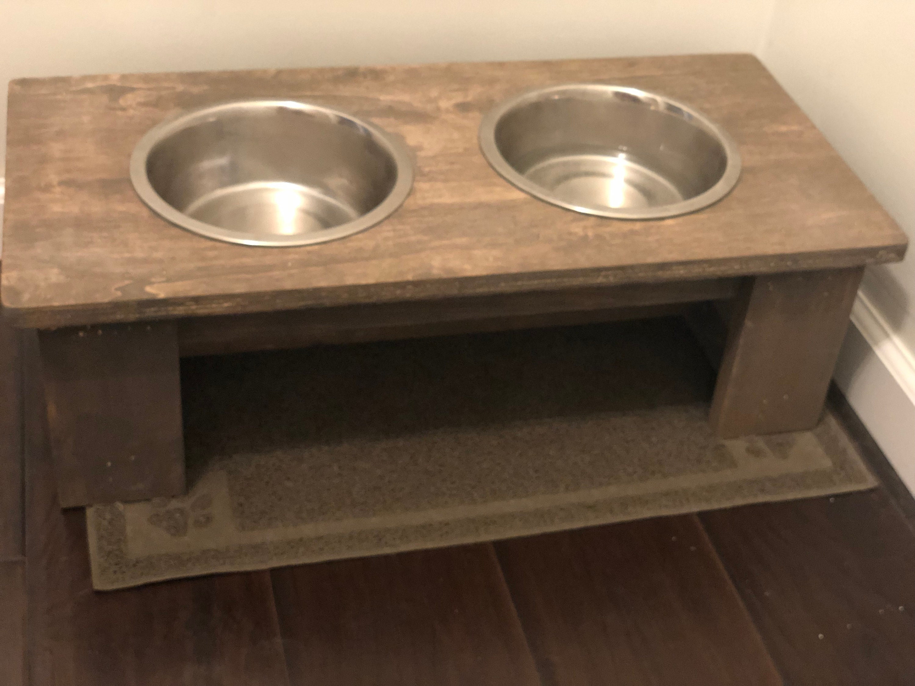 custom dog bowl stand