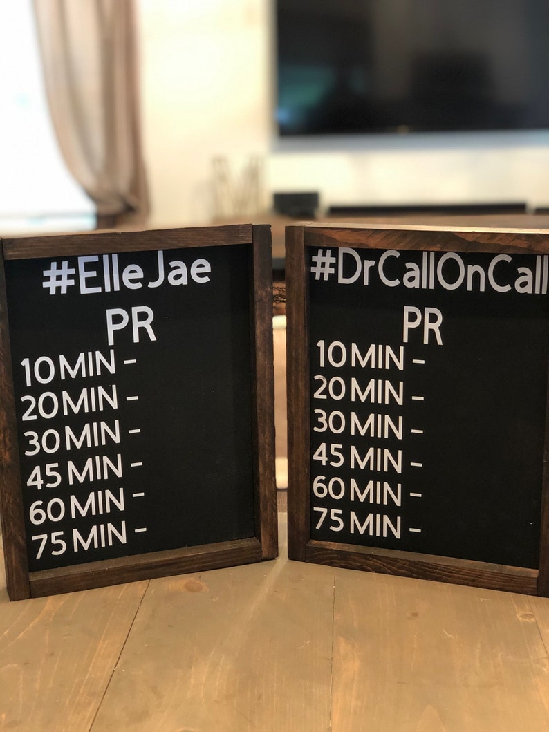 Personal Record Tracker for Stationary Bike Etsy