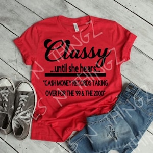 Classy until she hears…