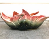 Vintage 1950s Hull Fiesta Leaf and Grape Planter