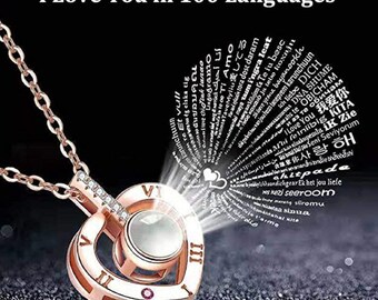 I Love You Necklace Etsy
