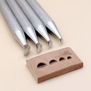 Undercut Beveler Stamp. Professional tools. Sheridan Style. Custom production.  Size 6mm, 5mm, 4mm, 3mm (0,24/0,20/ 0,16 inch)