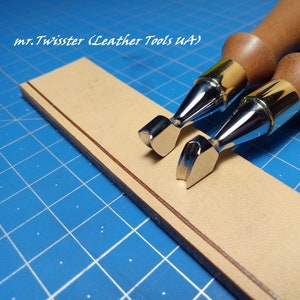 Decorative Edge Creaser /Creasing of the leather.Stainless steel.   Distance from edge 2 / 2,5 / 3 / 3,5 / 4 / 4,5 / 5mm.