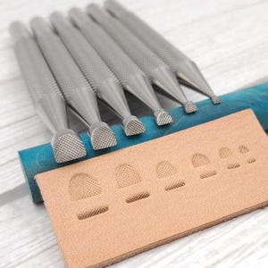 Outil à chanfreiner en cuir à carreaux en acier inoxydable : 7-2 mm