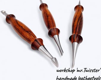 Handcrafted Stainless Steel Leather Modeling Tool: Petal Lifter