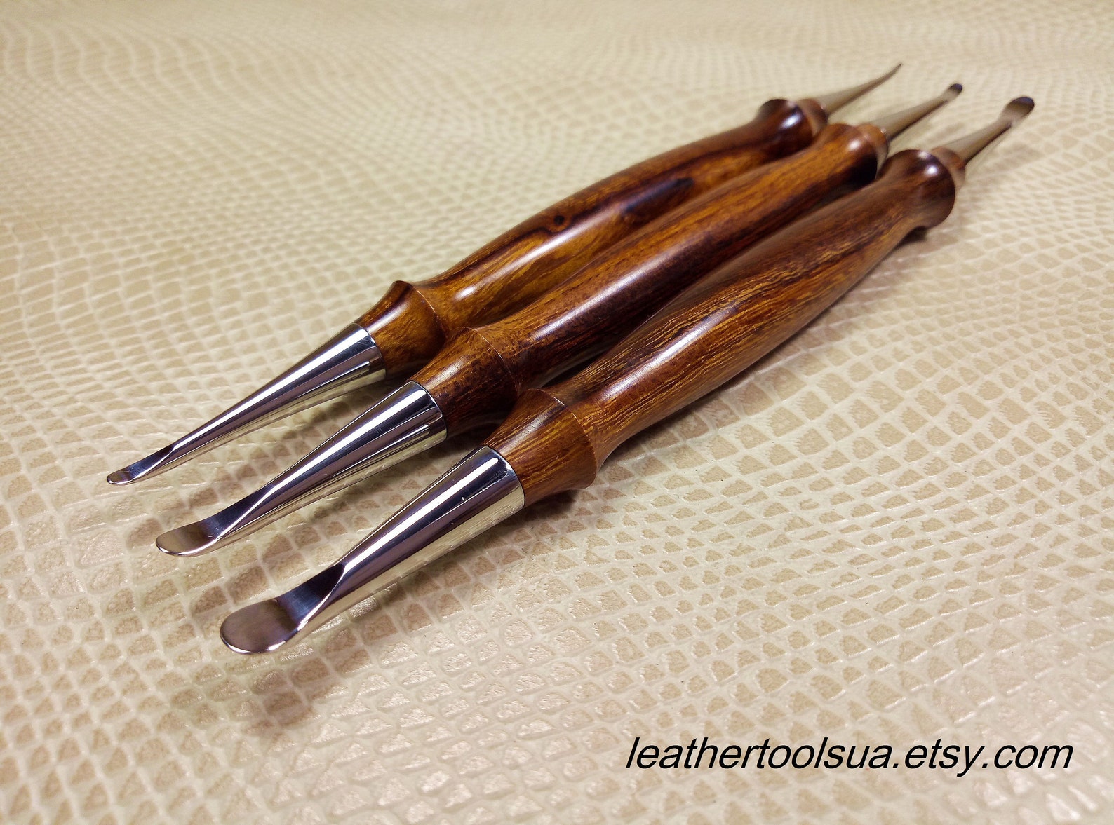 Modeling spoons leather. Embossed Leather Modeling Tool. A set Etsy