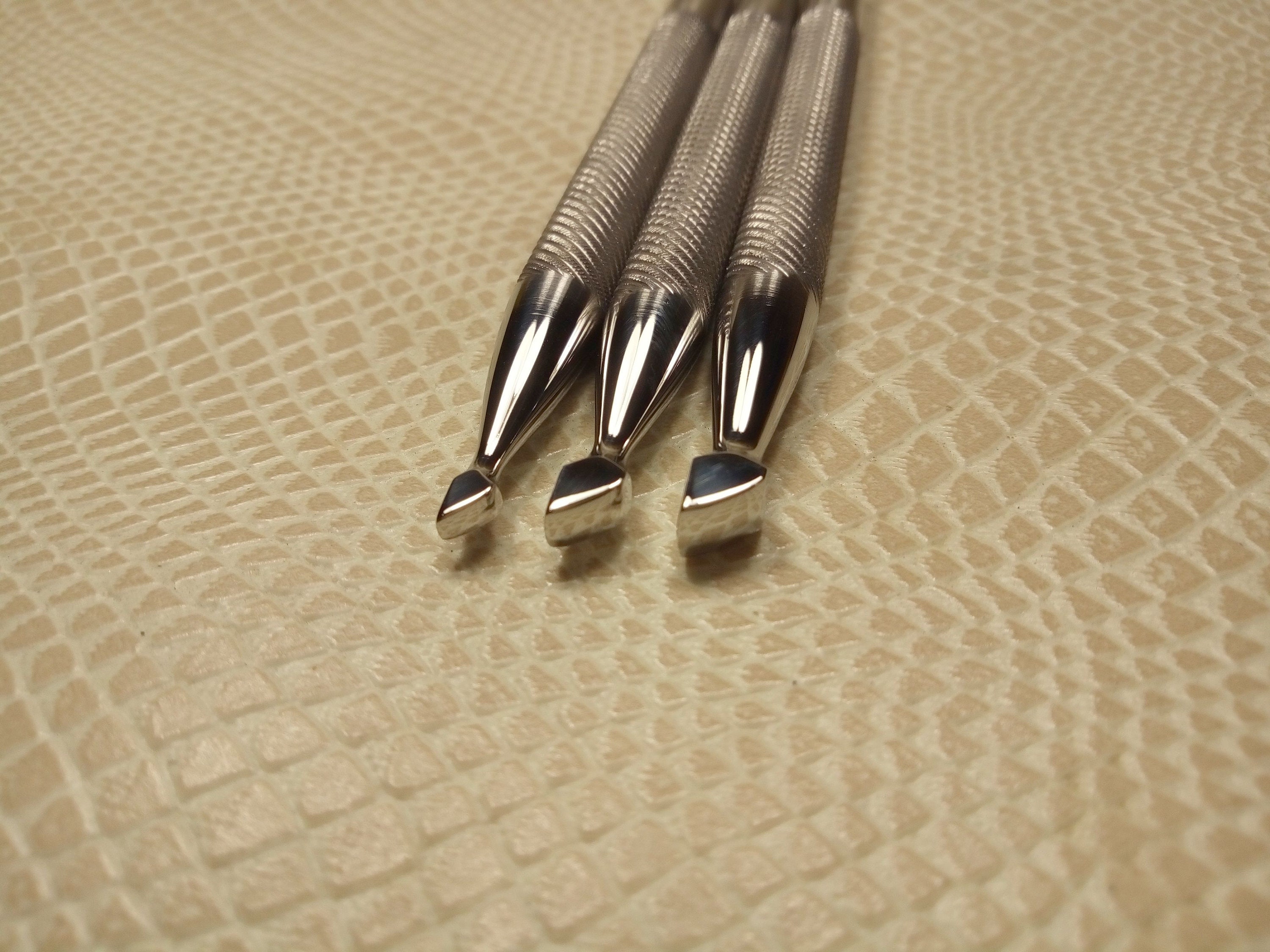 Smooth Bevelers.Rectangular Stamps for leather. Carving Etsy