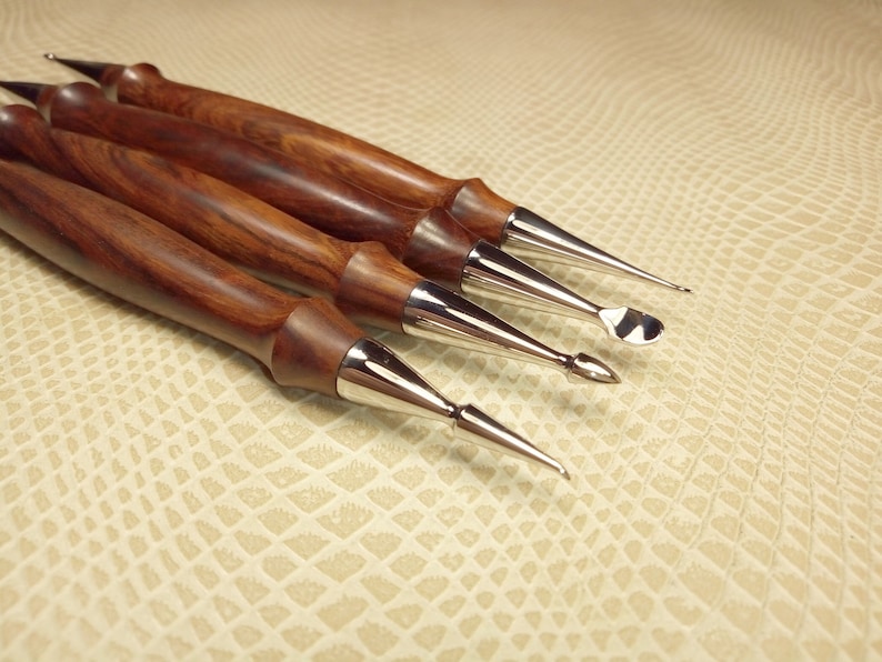 Modeling Spoons Leather. Embossed Leather Modeling Tool. A Set Etsy