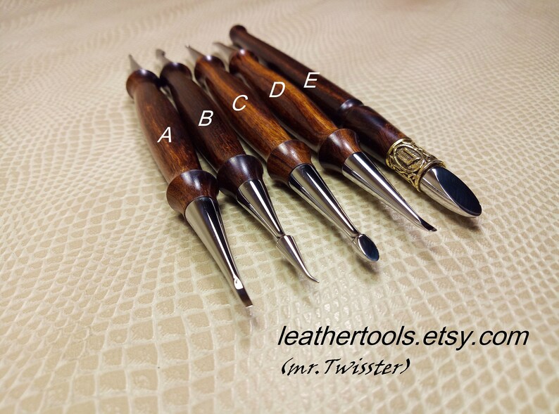 Modeling spoons leather. Embossed Leather Modeling Tool. A set Etsy