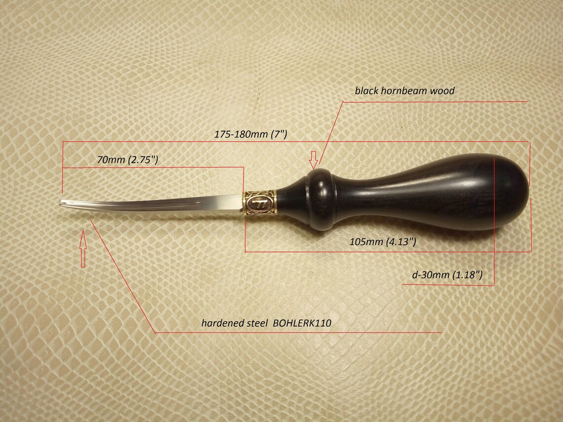 Еdge cutter leather. Chamfer knife. Hardened steel. Cutting Etsy