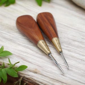 Diamond Awl in 4 sizes/Stitching Awl/Leather Diamond Awl/Saddlers Awl/Leather Craft Tool/Leather Puncher