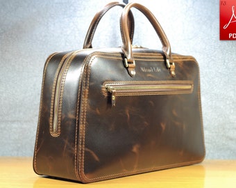 Leather Travel Bag Pattern: 'London Trip' Bag (PDF)